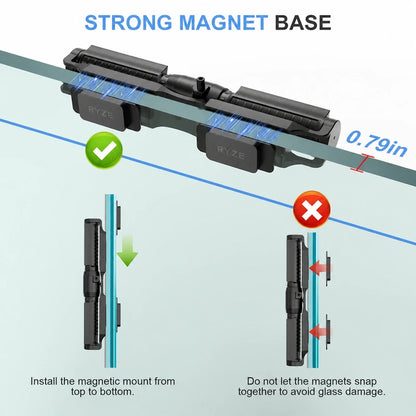 DC 24V RYZE Aquarium Wave Maker, Adjustable Flow for Reef & Freshwater Tanks up to 135 Gallons (18W 2100 GPH)